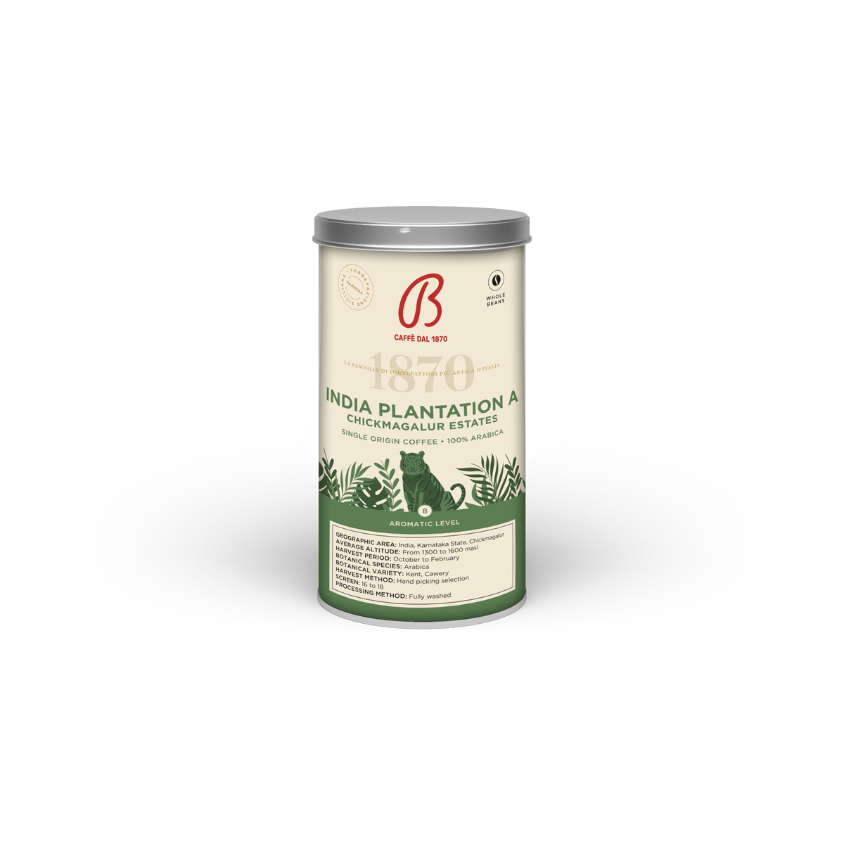 B Caffè Single Origin India Plantation A – 250 g · Bohnen